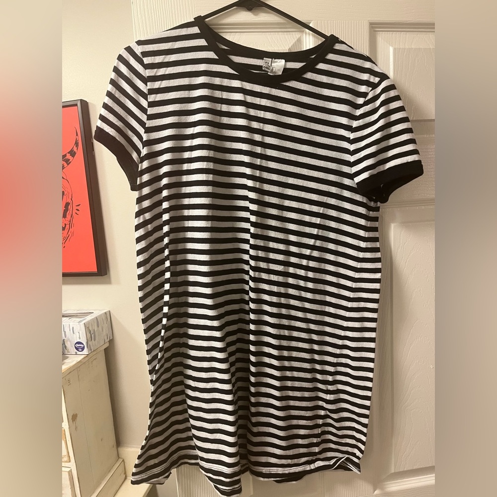 Striped T-shirt dress